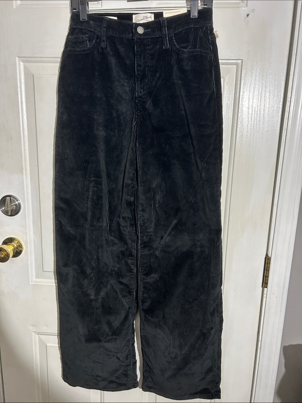Universal Thread Black Corduroy Wide-Leg Pants